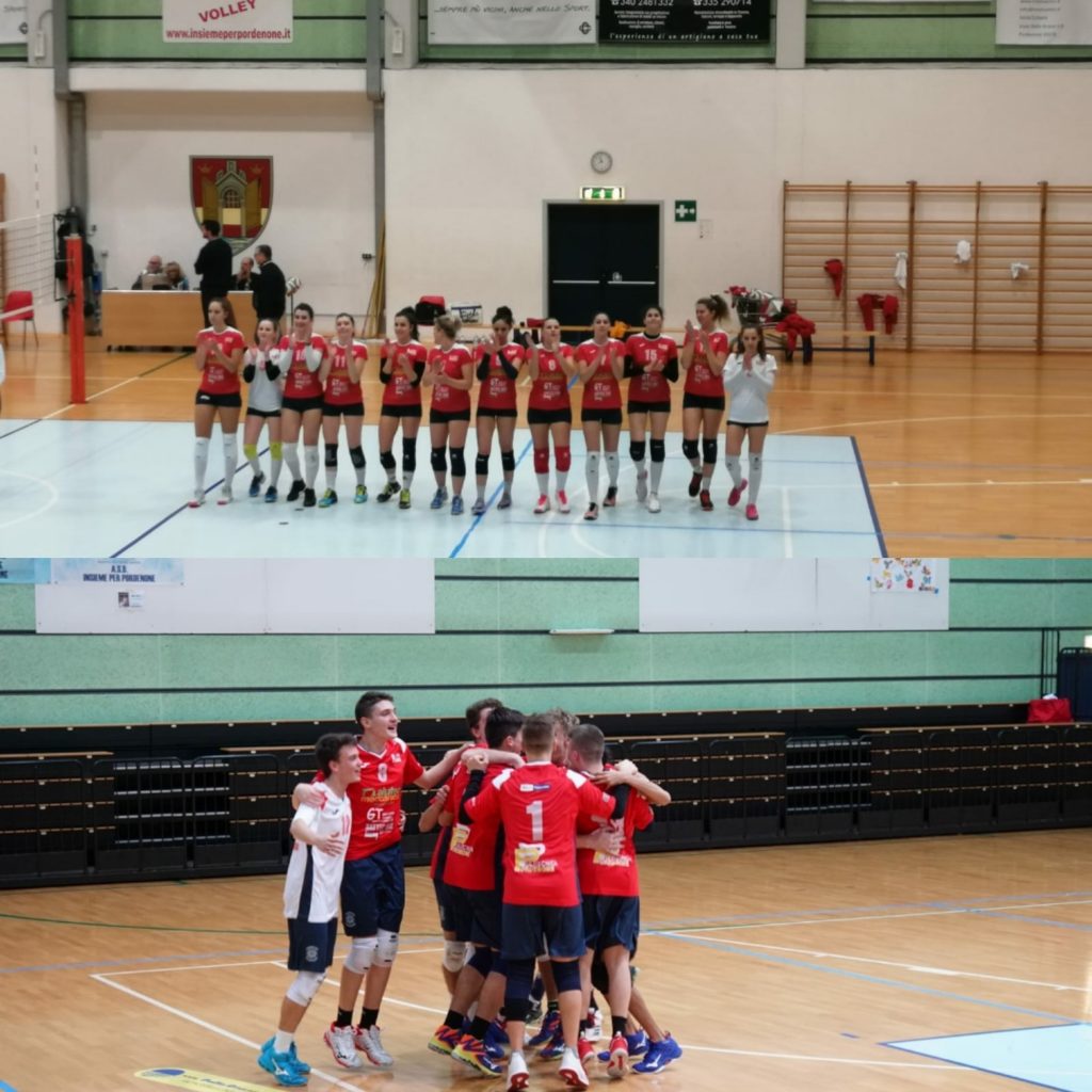 Ultime partite del 2019 per le Prime Squadre di Insieme per Pordenone volley