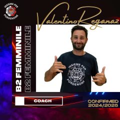 Confermato per stagione 2024/2025 coach Valentino Reganaz